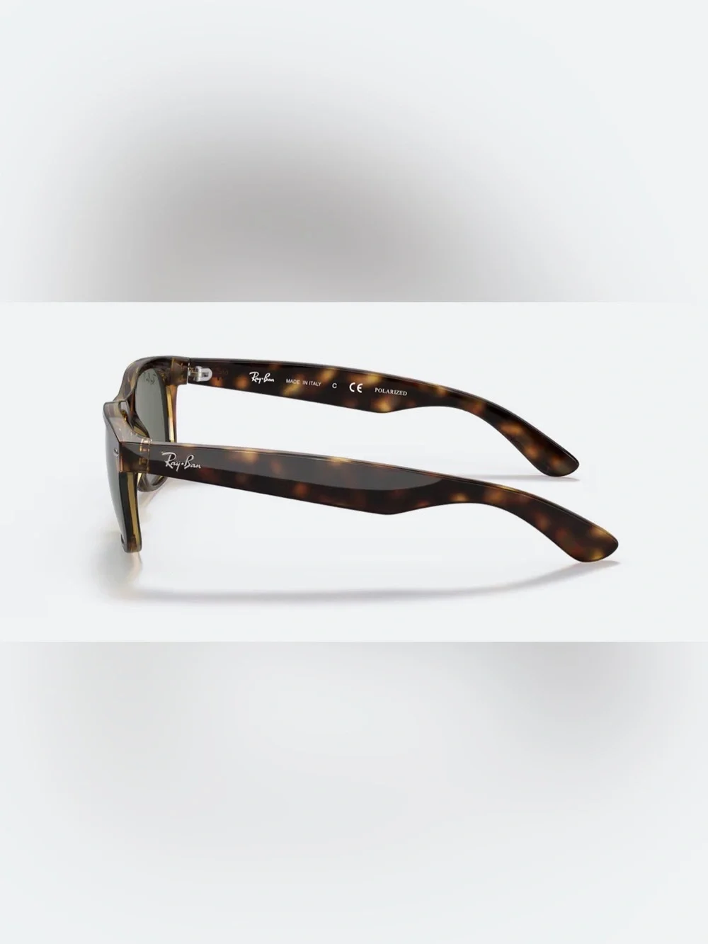 Ray-Ban Tortoiseshell Frame Sunglasses with Green Lenses